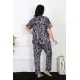 Kadın 5XL-6XL-7XL-8XL Büyük Beden Kısa Kol Pijama Takım 75008