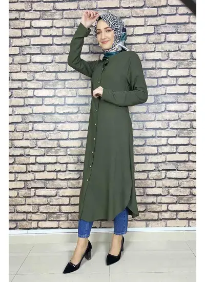 Moda Çizgi Desenli Tunik