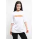 Bisiklet Yaka Oversize Tshirt Beyaz