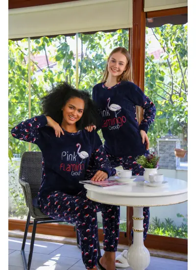 Moda Çizgi Welsoft Polar Kadın Pijama Takımı 8505