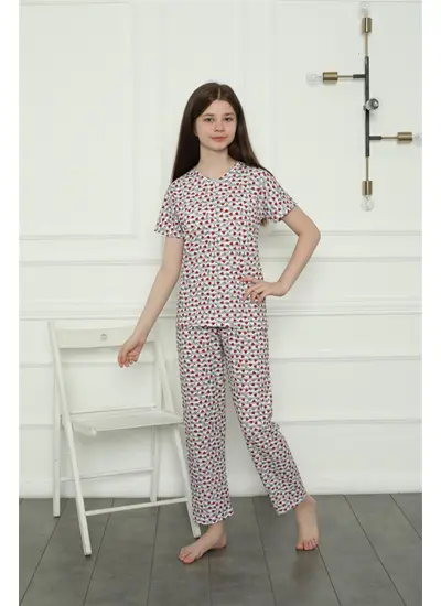 Moda Çizgi Anne Kız Aile Penye Pijama Takım Ayrı Ayrı Satılır. Fiyatları Farklıdır 50119