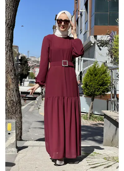 Moda Çizgi Tesettür Elbise