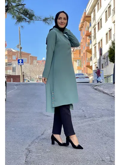 Moda Çizgi Desenli Tunik