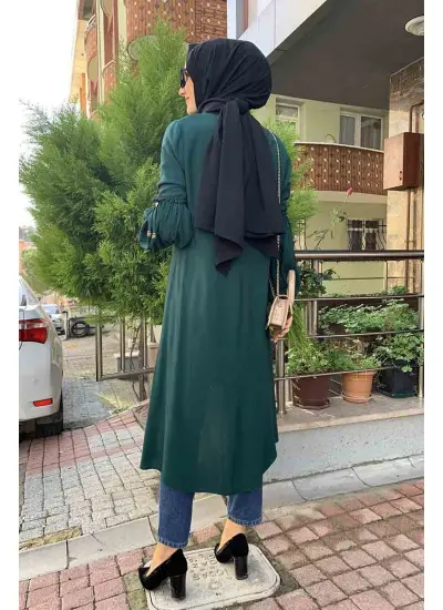 Moda Çizgi Desenli Tunik