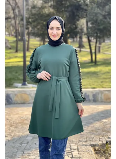 Moda Çizgi Desenli Tunik