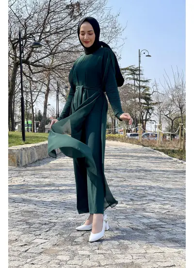 Moda Çizgi Tesettür Elbise