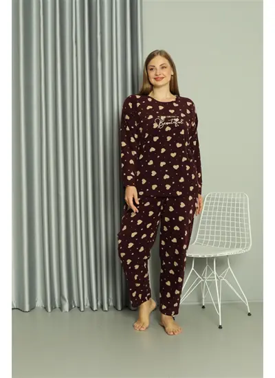 Welsoft Polar Kadın Büyük Beden Pijama Takımı 808041