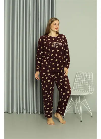 Welsoft Polar Kadın Büyük Beden Pijama Takımı 808041