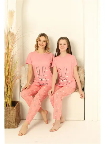 Moda Çizgi Anne Kız Aile Pijama Takım Ayrı Ayrı Satılır 50100