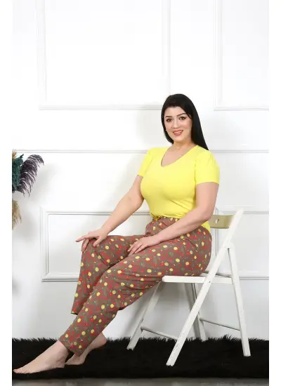 Kadın Pamuklu Büyük Beden Alt Pijama 27470