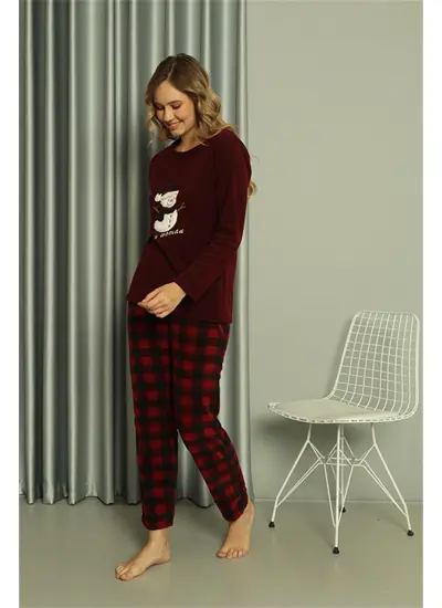 Welsoft Kadın Polar Sevgili Kombini Pijama Takımı 50120 Tek Takım Fiyatıdır