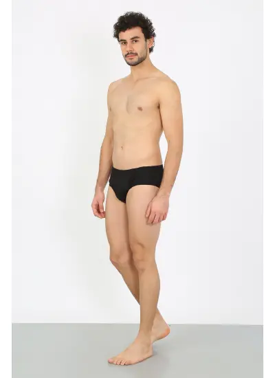 Erkek Pamuk 3lü Siyah Slip 40129