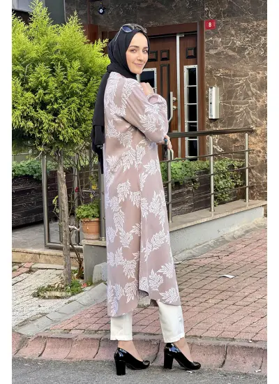 Moda Çizgi Desenli Tunik