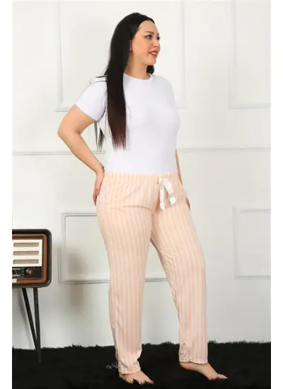 Kadın Pamuklu Büyük Beden Alt Pijama 27453