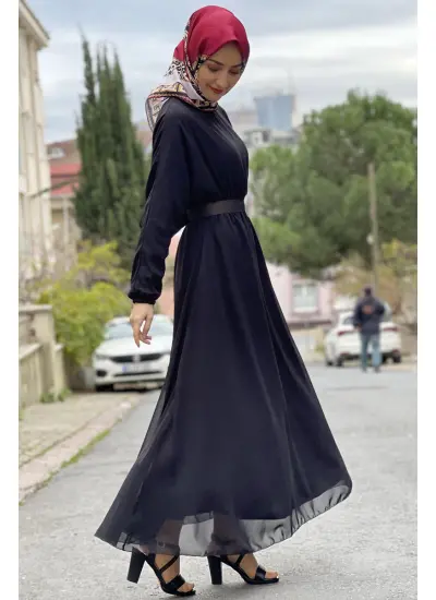 Moda Çizgi Tesettür Elbise