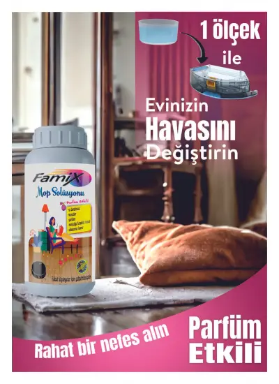 Mop Solüsyonu 500 Ml 2 Adet ( Robot Süpürge Deterjanı)