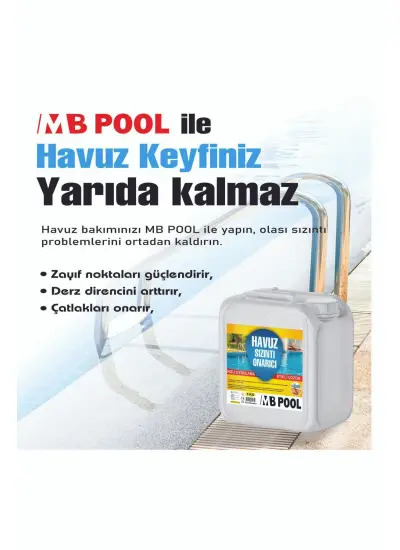 MB Pool Nano Teknolojili Havuz Çatlak Sızıntı Onarıcı 30 KG