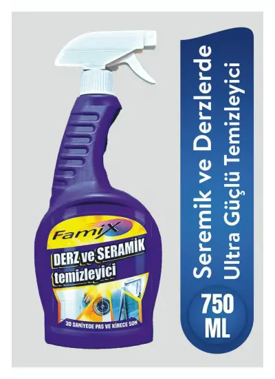 Derz - Seramik , Musluk, Fayans Ve Duşakabin Temizleyici Sprey 750 ml