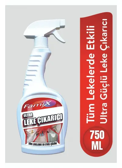 Tüm Lekelerde Etkili Pratik Ultra Leke Çıkarıcı Sprey 750 ml Tüm Lekelere Stop