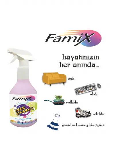 Doğal Leke Çıkarıcı Sprey 750 ml Çanta Boyu Leke Çıkarıcı