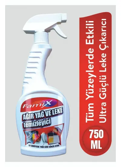 Ağır Yağ Leke Çıkarıcı Sprey Tüm Lekelere Karşı Etkili (SÜPER ETKİ) 750 ml