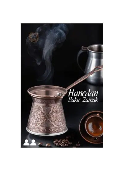 4 ADET İndüksiyon Tabanlı Bakır Cezve Hanedan 2 Kişilik 719238 Toptan Paket