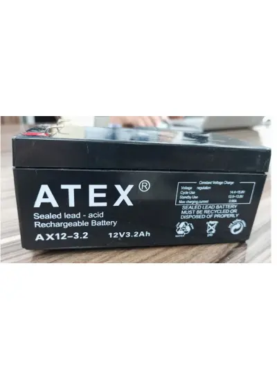 AX12-3.2 12 VOLT - 3.2 AMPER AKÜ (13.4X6.7X6.1CM)