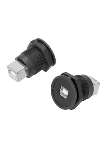 USB-04C-BK 22 MM PANO TİP SİYAH USB B DİŞİ SOKET