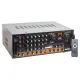 MV-1232 2*80W USB/SD BT UK-BALANS 4 MİK GİRİŞ-4 HOP ÇIKIŞLI STEREO TRAFOSUZ MIXER KÜP ANFİ