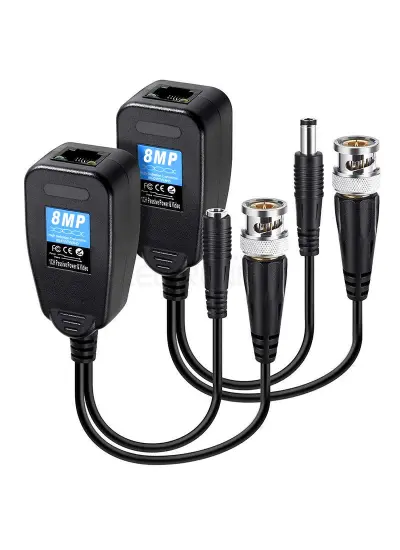 PM-3898PV BNC TO RJ45 VIDEO BALUN + POWER