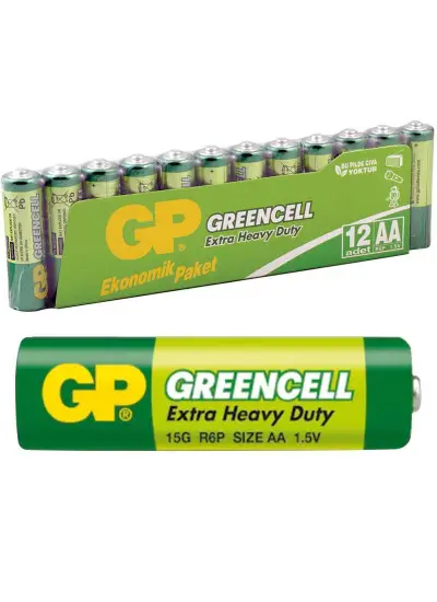 GP 15G-GREENCELL KALEM PİL (12Lİ PAKET FİYATI)(GP 15G-2VS12)