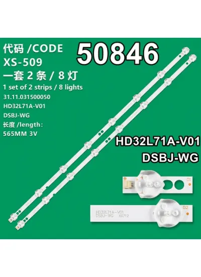 WKSET-5846 36548X2 HD32L71A-V01 DSBJ-WG 31.11.031500050 2 ADET LED BAR