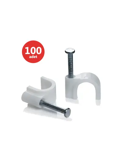 KARYA 7 NUMARA ÇELİK ÇİVİLİ 16 MM KROŞE (100LÜ POŞET)(4X10 ANTİGRON KABLOLAR İÇİN)