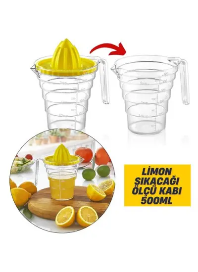 Waugh Ölçülü 500 Ml Limon Portakal Sıkacağı