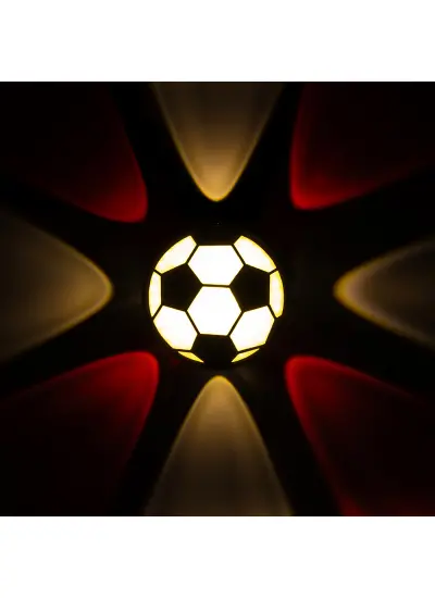 Robotrend PM-24456 GÜN IŞIĞI - KIRMIZI FUTBOL TOPU DEKORATİF LED DUVAR APLİK