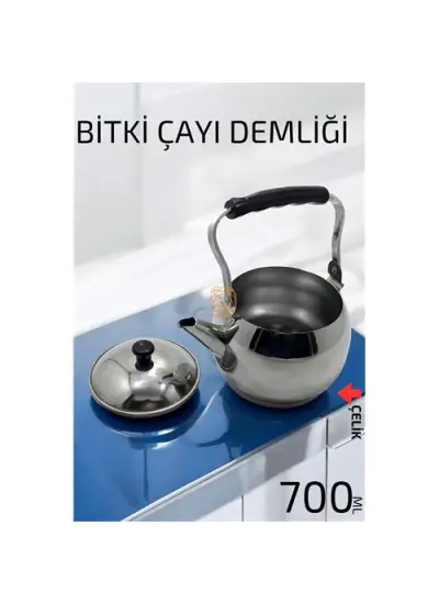 Bitki Çayı Demliği 700 ML Paslanmaz Çelik