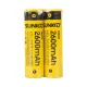 SUNKKO 3.7 VOLT 2600 MAH 18650 ŞARJ EDİLEBİLİR PİL (2Lİ PAKET)