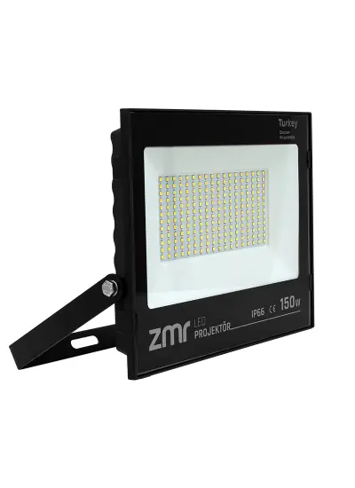 PM-22586 150 WATT - 220 VOLT 6500K IP66 150* IŞIK AÇISI SİYAH SLİM KASA BEYAZ LED PROJEKTÖR