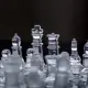 Glass Chess Cam Satranç Takımı (25 cm x 25 cm)