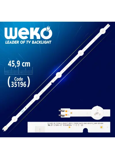 46-3535LED-72EA-L - D1GE-460SCA-R4 - 45.9 CM 6 LEDLİ - (WK-496)