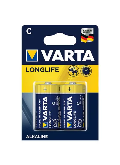 VARTA LONGLIFE POWER ALKALİN ORTA BOY C PİL (2Lİ PAKET FİYATI)