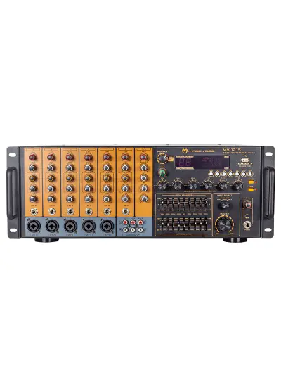 MV-1215 USB BT UK RMS200W MAX 1600W 6 ZON +99DSP+4-16 70 100 V TRAFOLU MIXER KÜP ANFİ