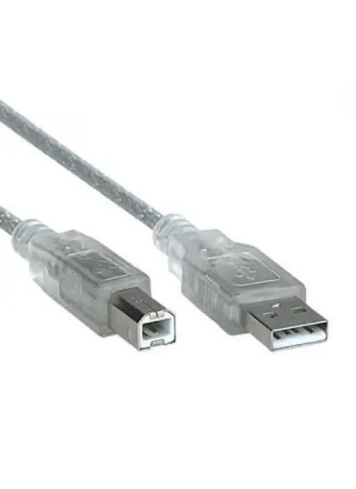 3 METRE 2.0V ŞEFFAF USB YAZICI KABLOSU