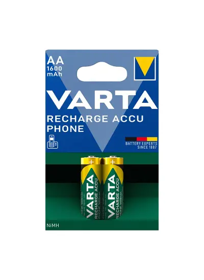 VARTA NI-MH 1.2 VOLT - 1600 MAH HR6 AA ŞARJLI 2Lİ KALEM PİL