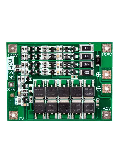 4S 14.8V/16.8V 40A ŞARJ VE DEŞARJ KORUMA KARTI 18650  (14.4V MATKAPLAR İÇİN KULLANILIR)