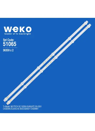 WKSET-6065 36359X2 CX32D06-ZC22AG-05 303CX320037 2 ADET LED BAR