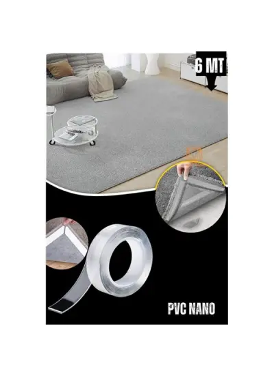 Halı Yapıştırıcı Halı Kaydırmaz Bant Nano PVC 6 Metre