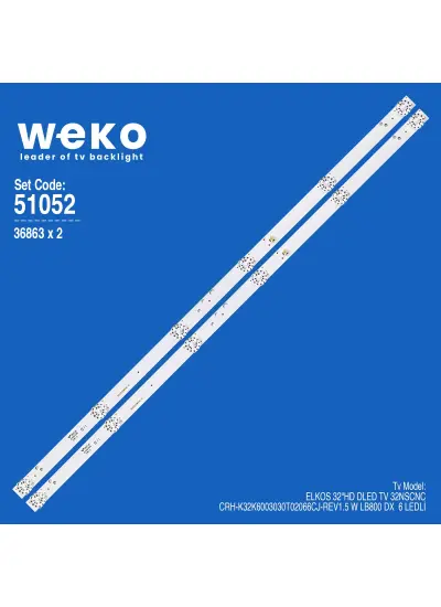 WKSET-6052 36863X2 CRH-K32K6003030T02066CJ-REV1.5 W LB800 DX  2 ADET LED BAR