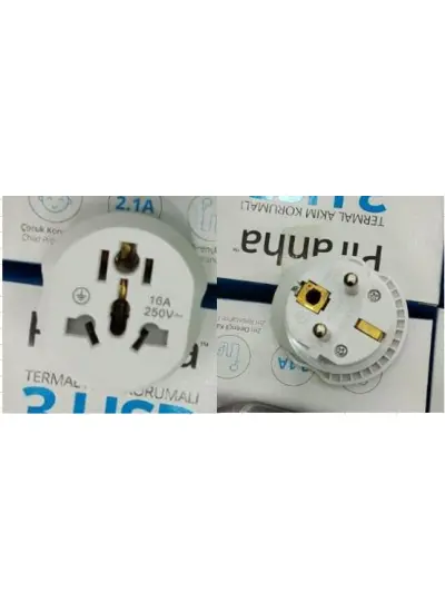 AMERİKAN İNGİLİZ FİŞ ADAPTÖR ÇEVİRİCİ 16A 250V NK-605K