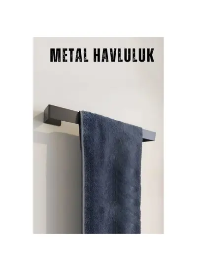 4 ADET Havlu Tutucu Metal 720747 Toptan Paket